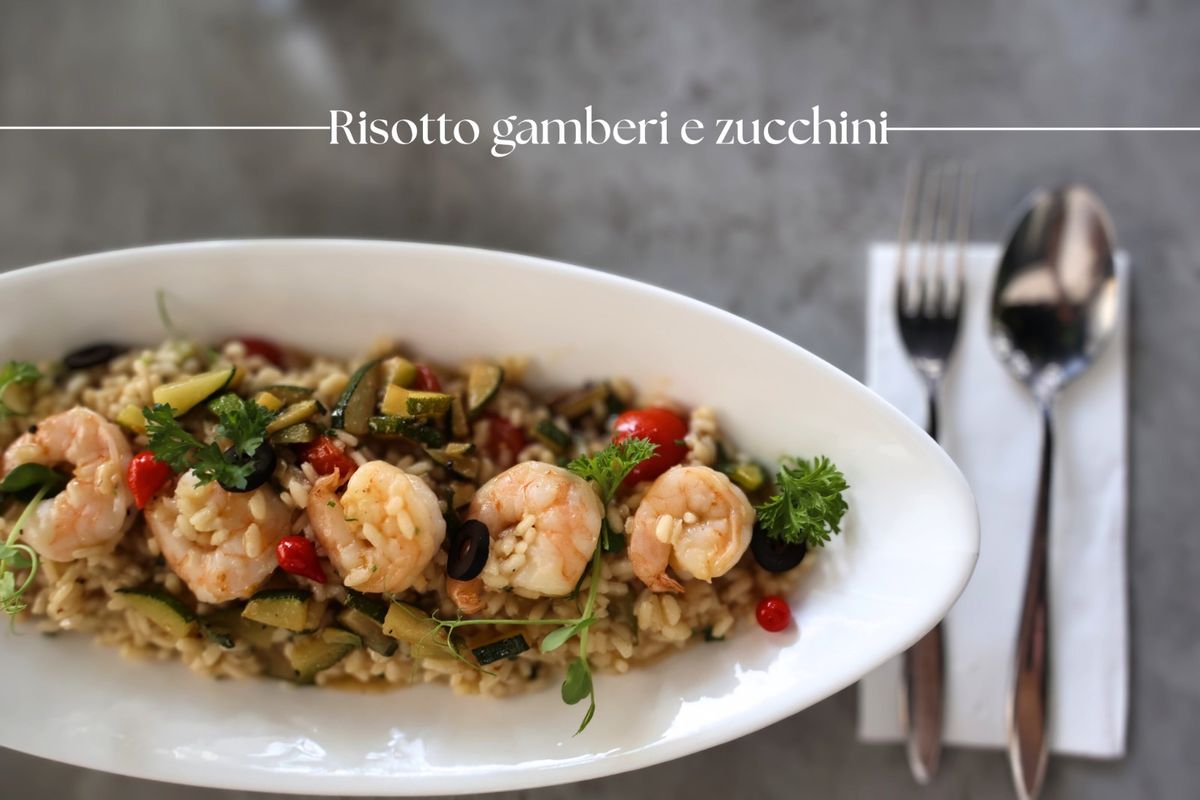Risotto Gamberi e Zucchini